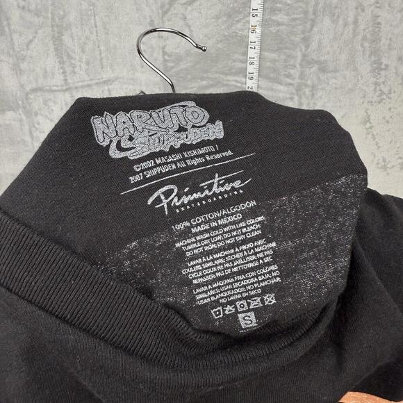 Primitive x Naruto Shippuden Ramen Tee Black Size S Anime Streetwear Collab Y2K - Picture 5 of 7